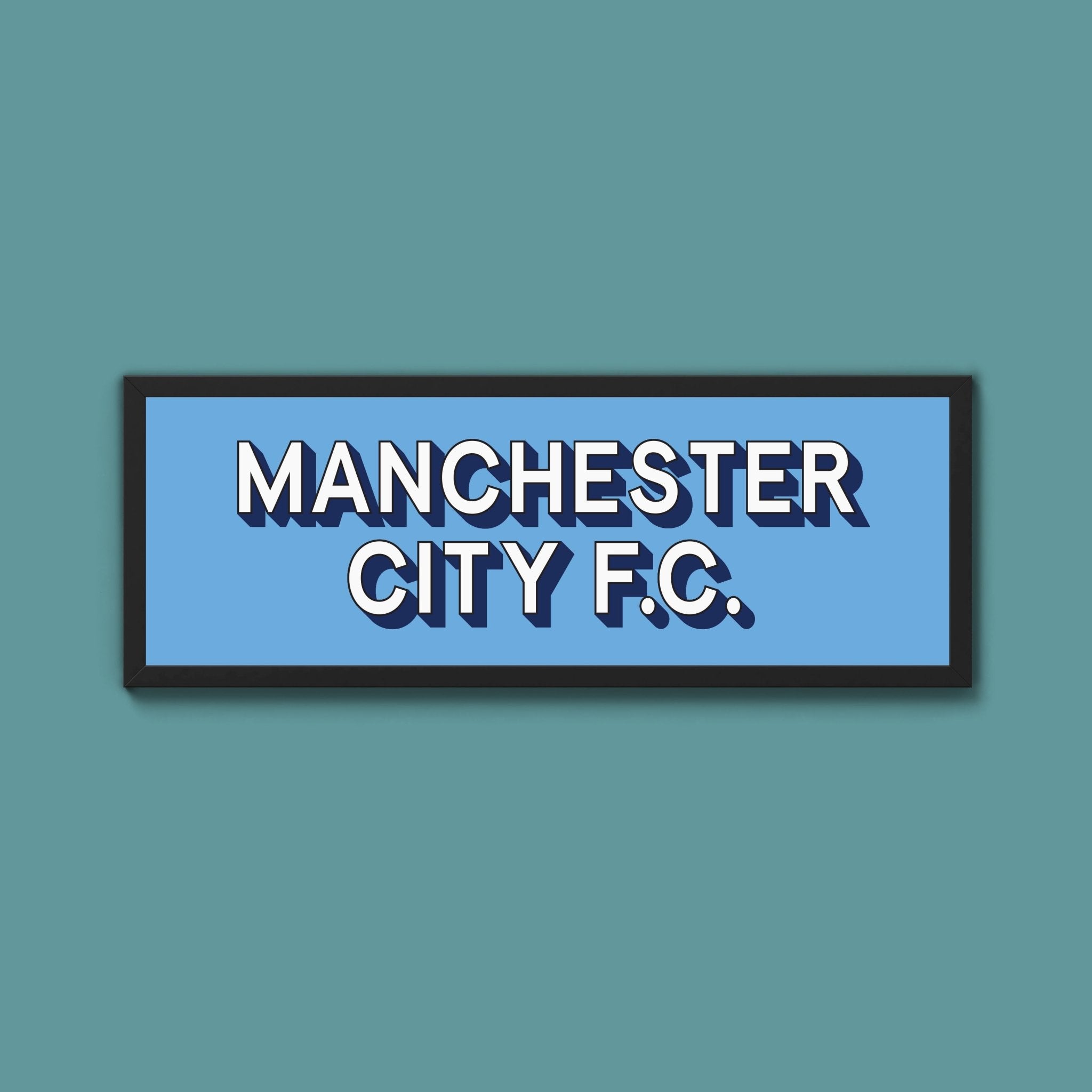 Manchester City FC Framed Print (New Style) - Above The Door