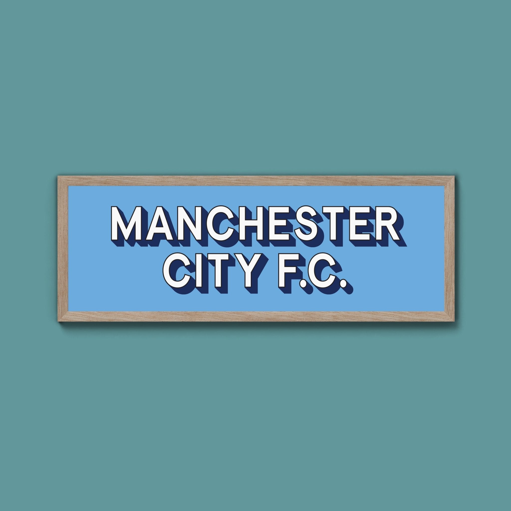 Manchester City FC Framed Print (New Style) - Above The Door