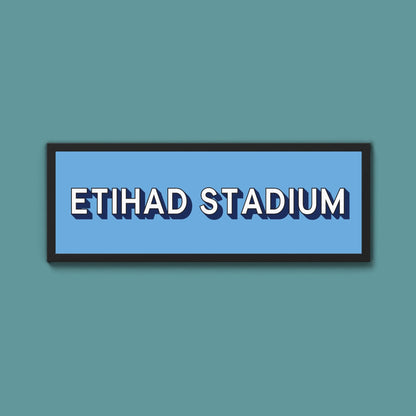 Manchester City FC Framed Print (New Style) - Above The Door