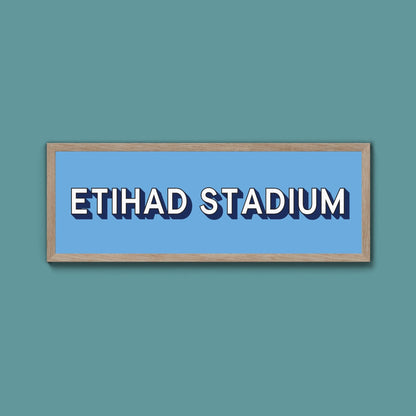 Manchester City FC Framed Print (New Style) - Above The Door