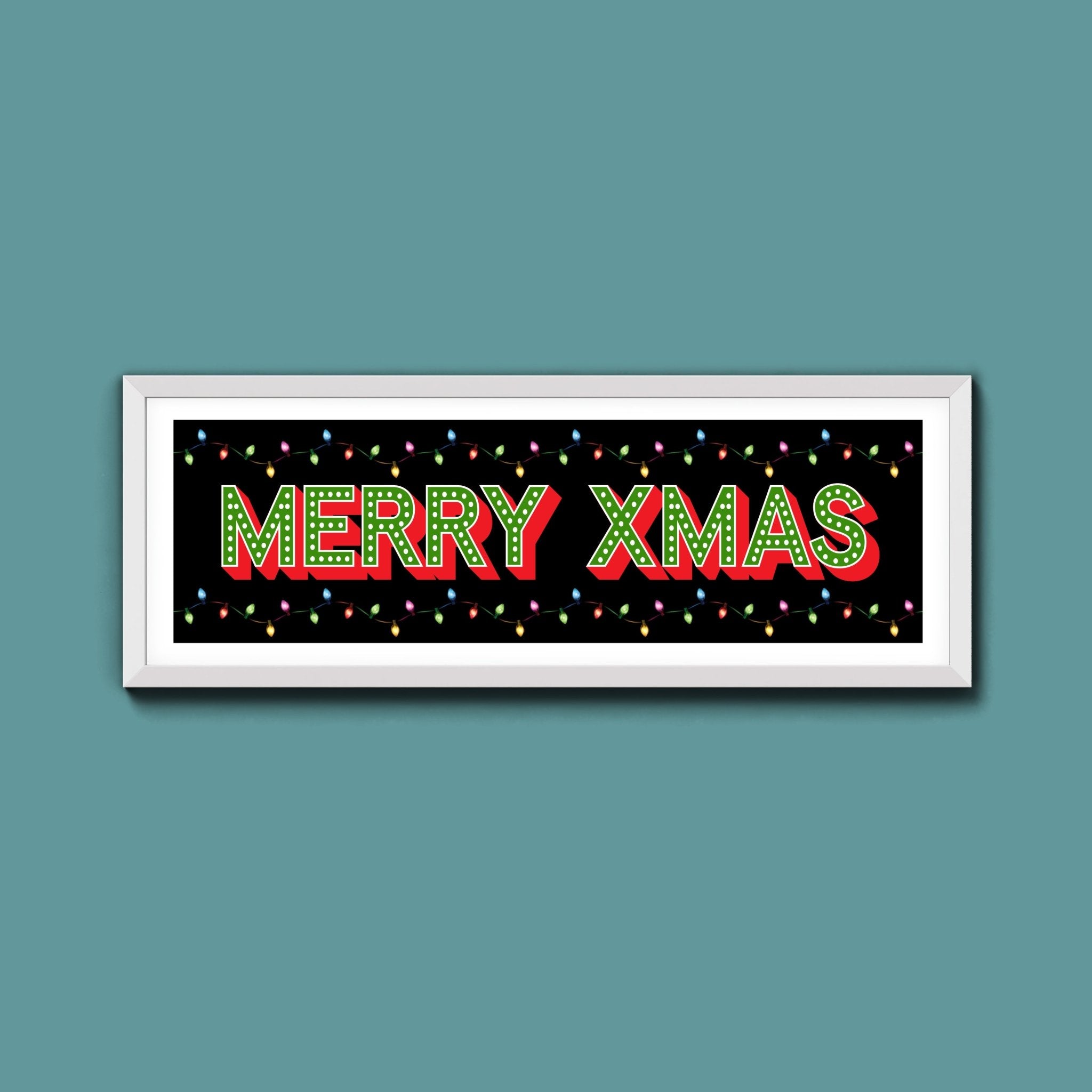 Merry Christmas Framed Print - Above The Door