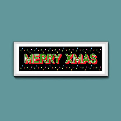 Merry Christmas Framed Print - Above The Door
