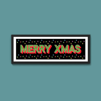 Merry Christmas Framed Print - Above The Door