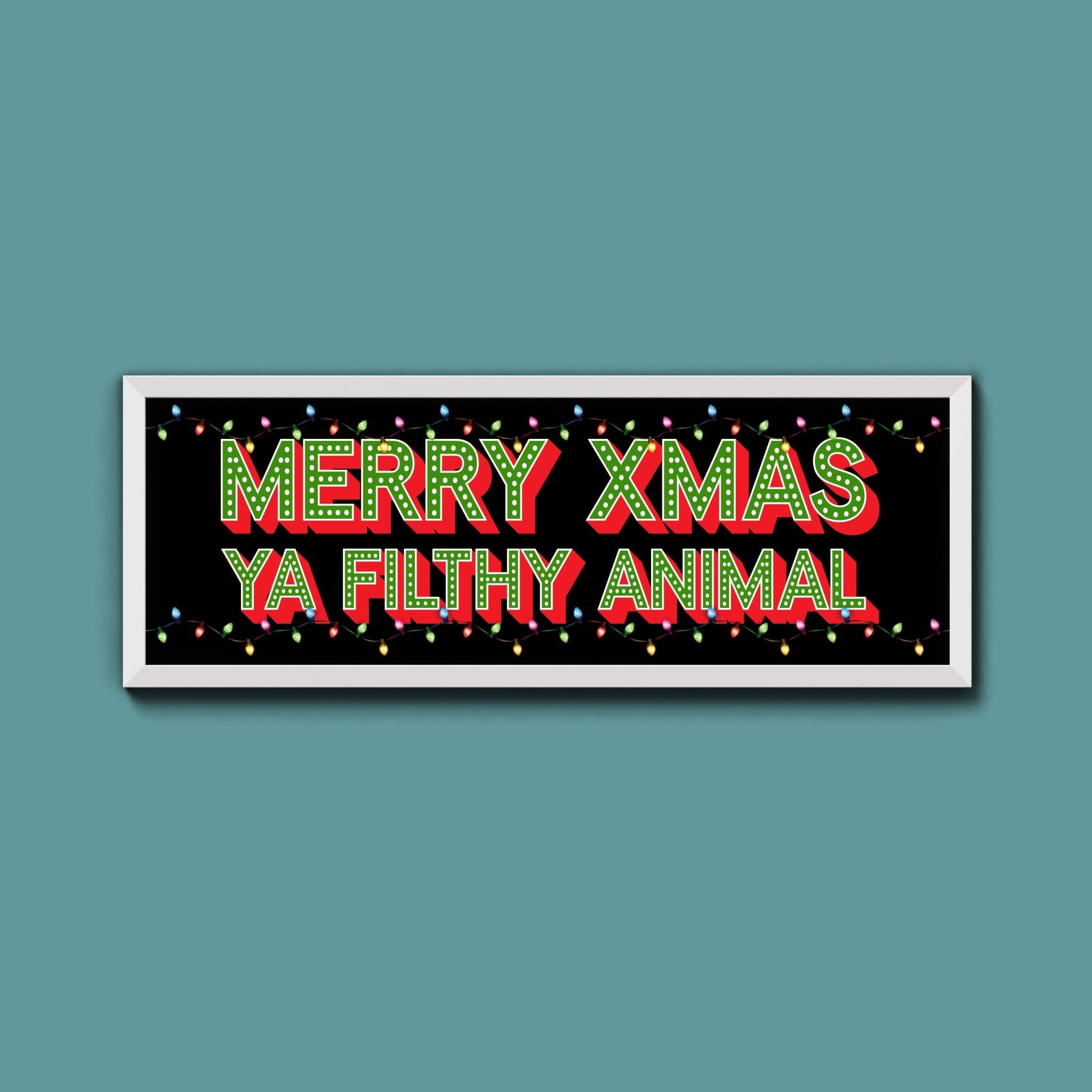 Merry Christmas Framed Print - Above The Door