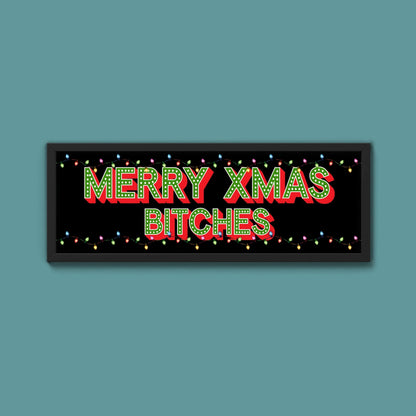 Merry Christmas Framed Print - Above The Door