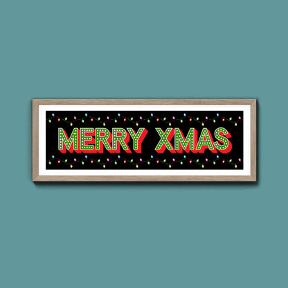 Merry Christmas Framed Print - Above The Door