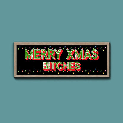 Merry Christmas Framed Print - Above The Door
