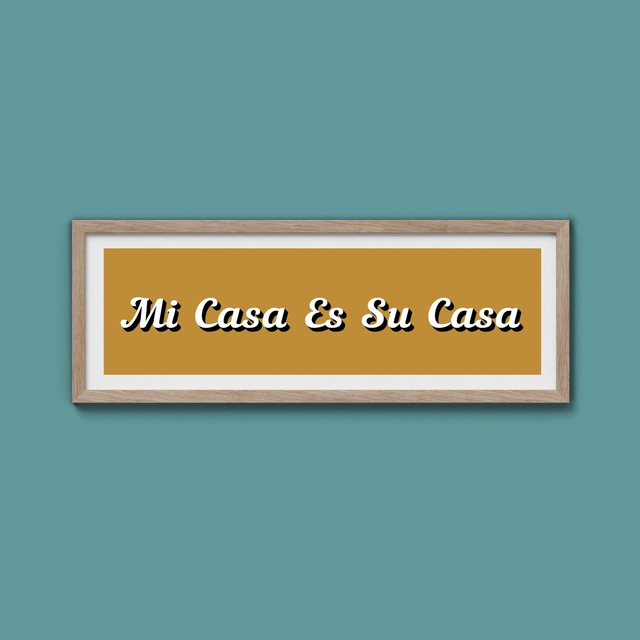 Mi Casa Es Su Casa Framed Print - Above The Door