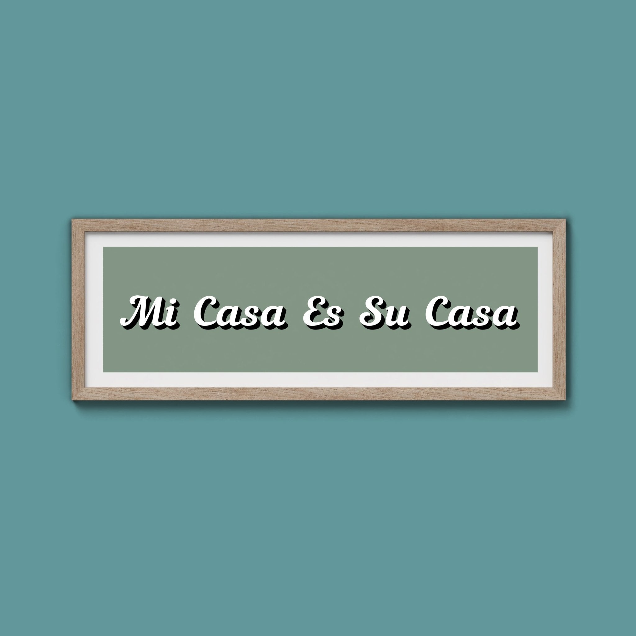Mi Casa Es Su Casa Framed Print - Above The Door