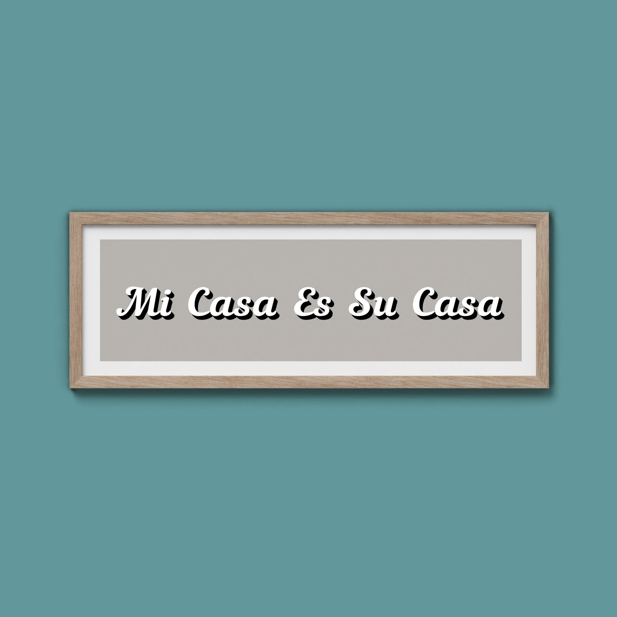 Mi Casa Es Su Casa Framed Print - Above The Door