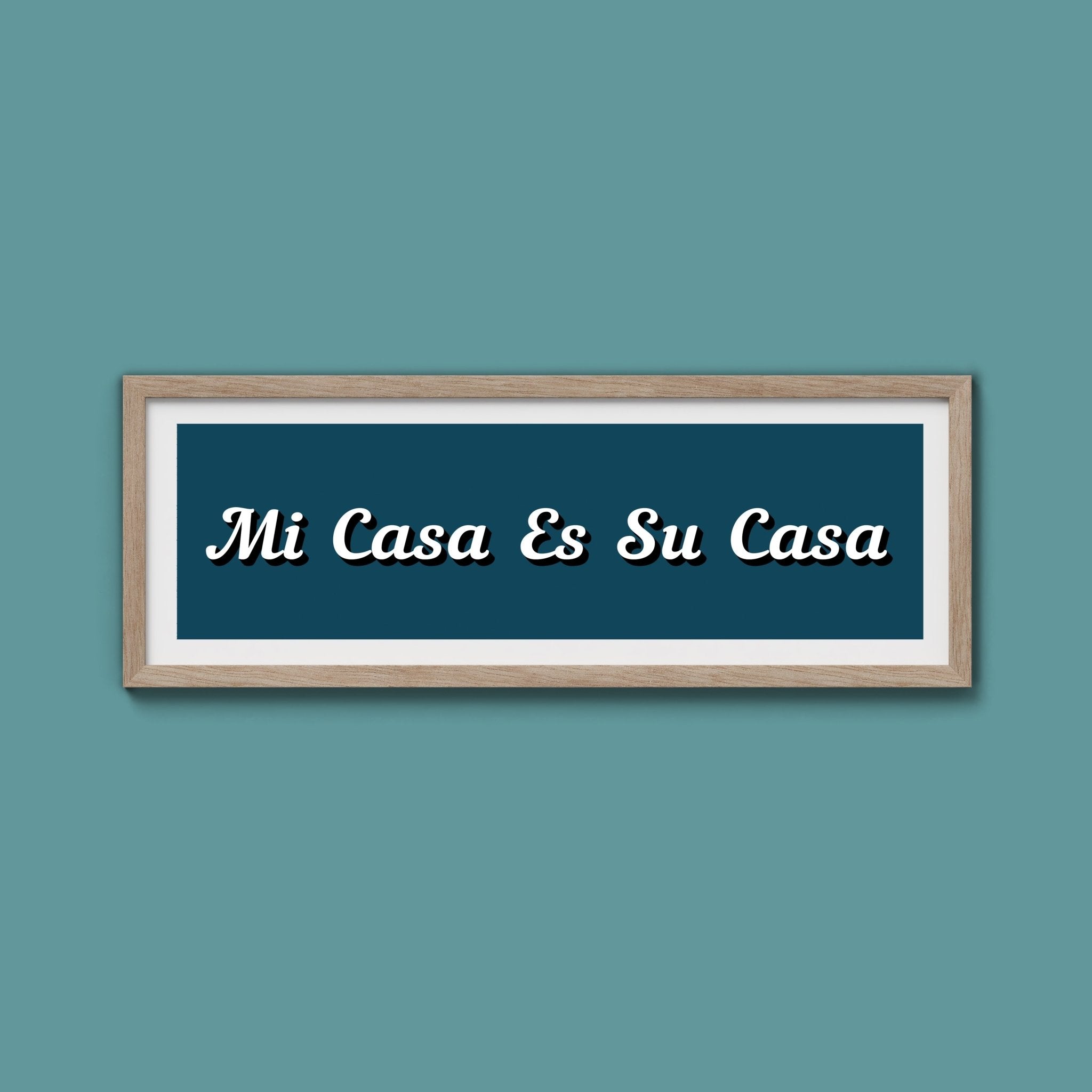 Mi Casa Es Su Casa Framed Print - Above The Door