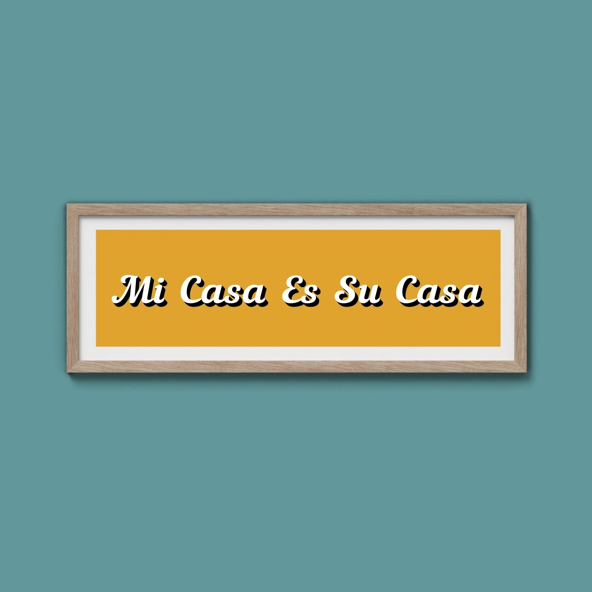 Mi Casa Es Su Casa Framed Print - Above The Door