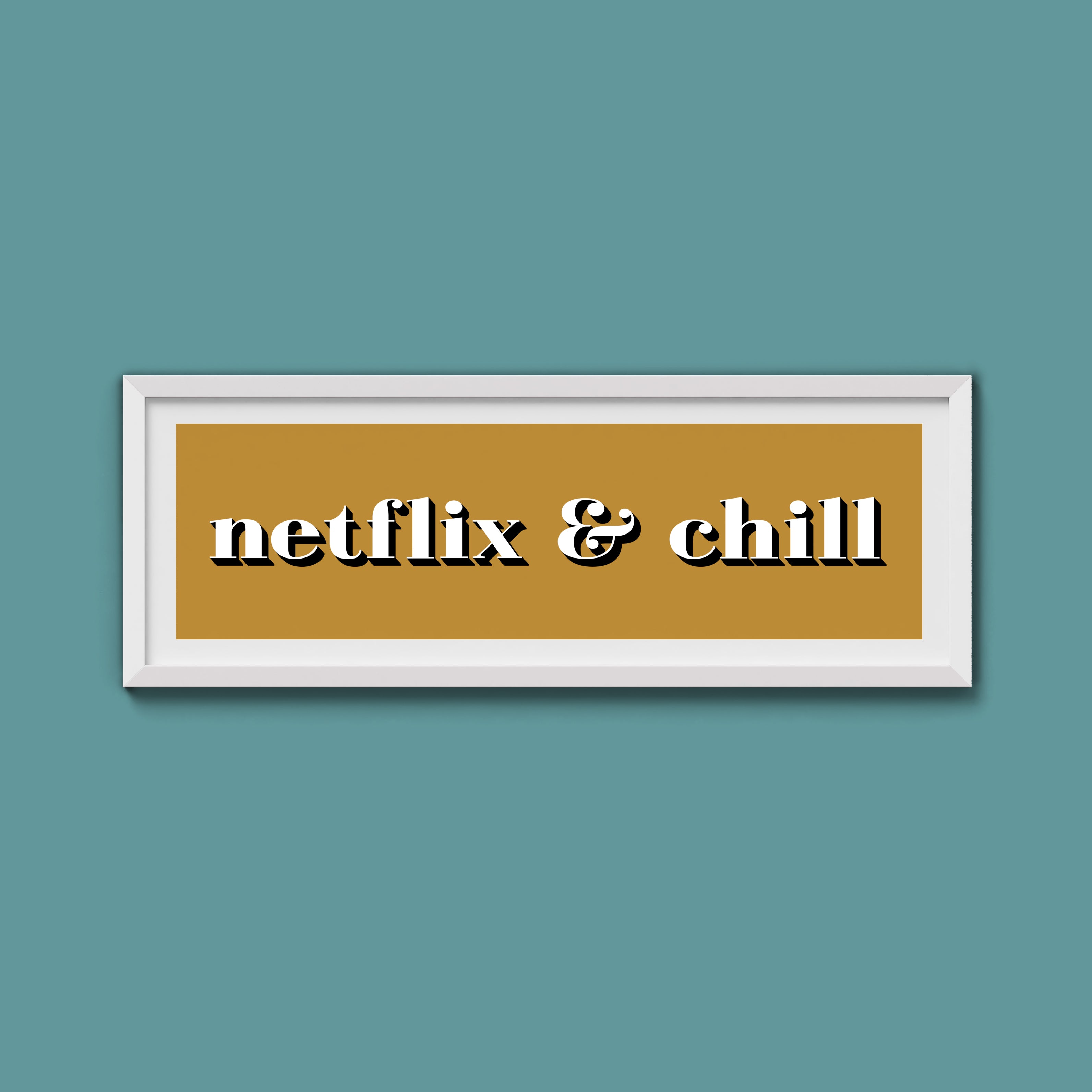 Netflix & Chill Framed Print
