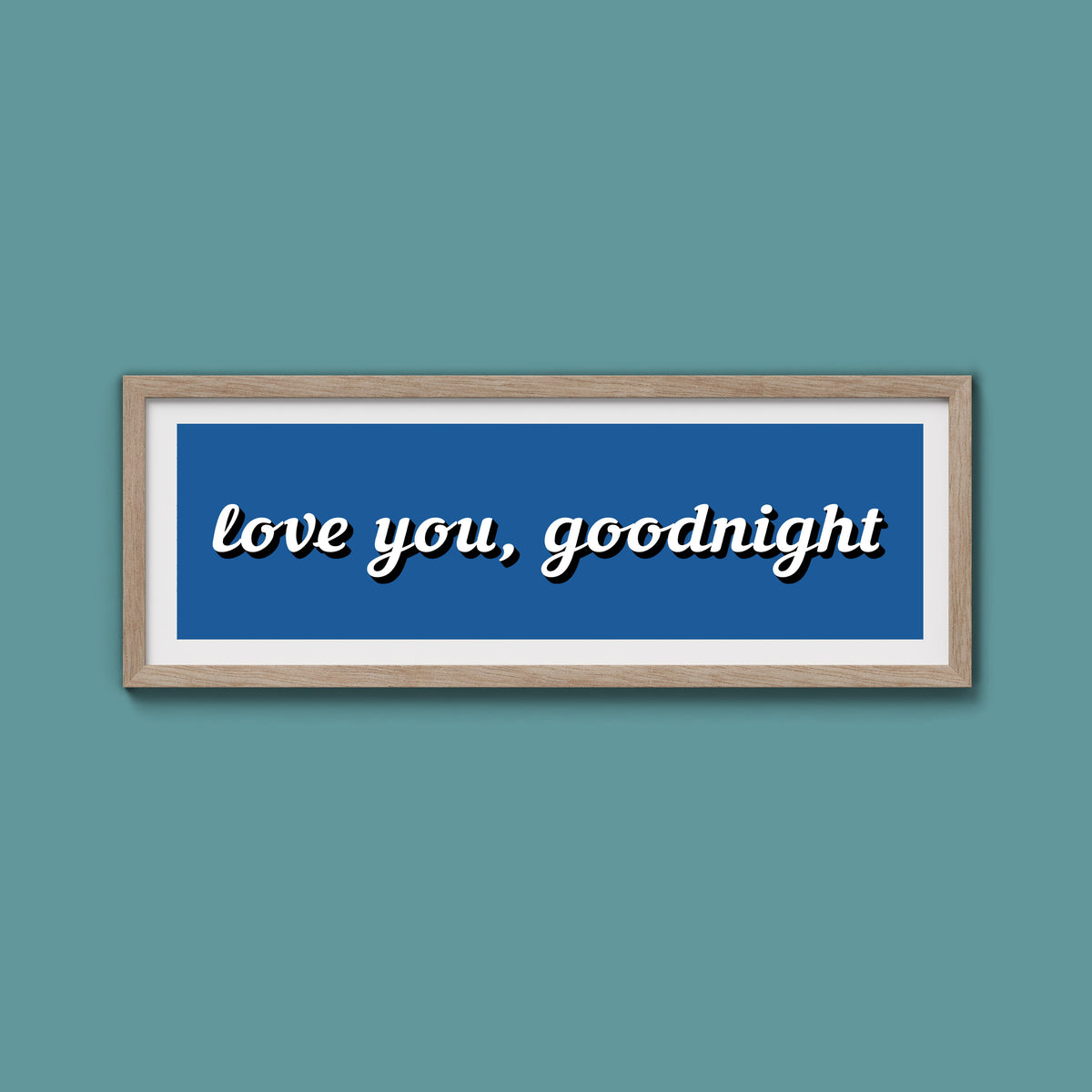 Love you, Goodnight Framed Print