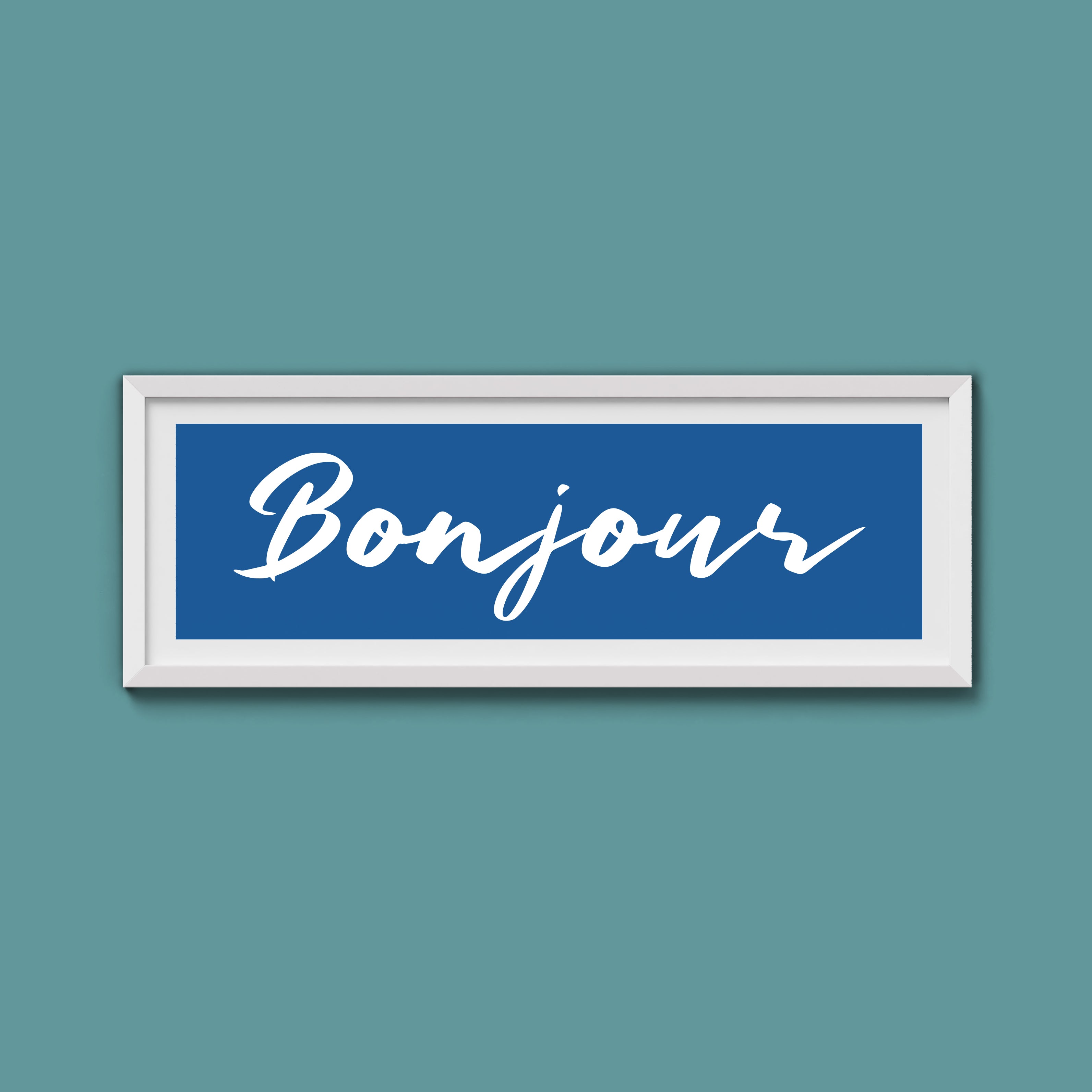 Bonjour Framed Print