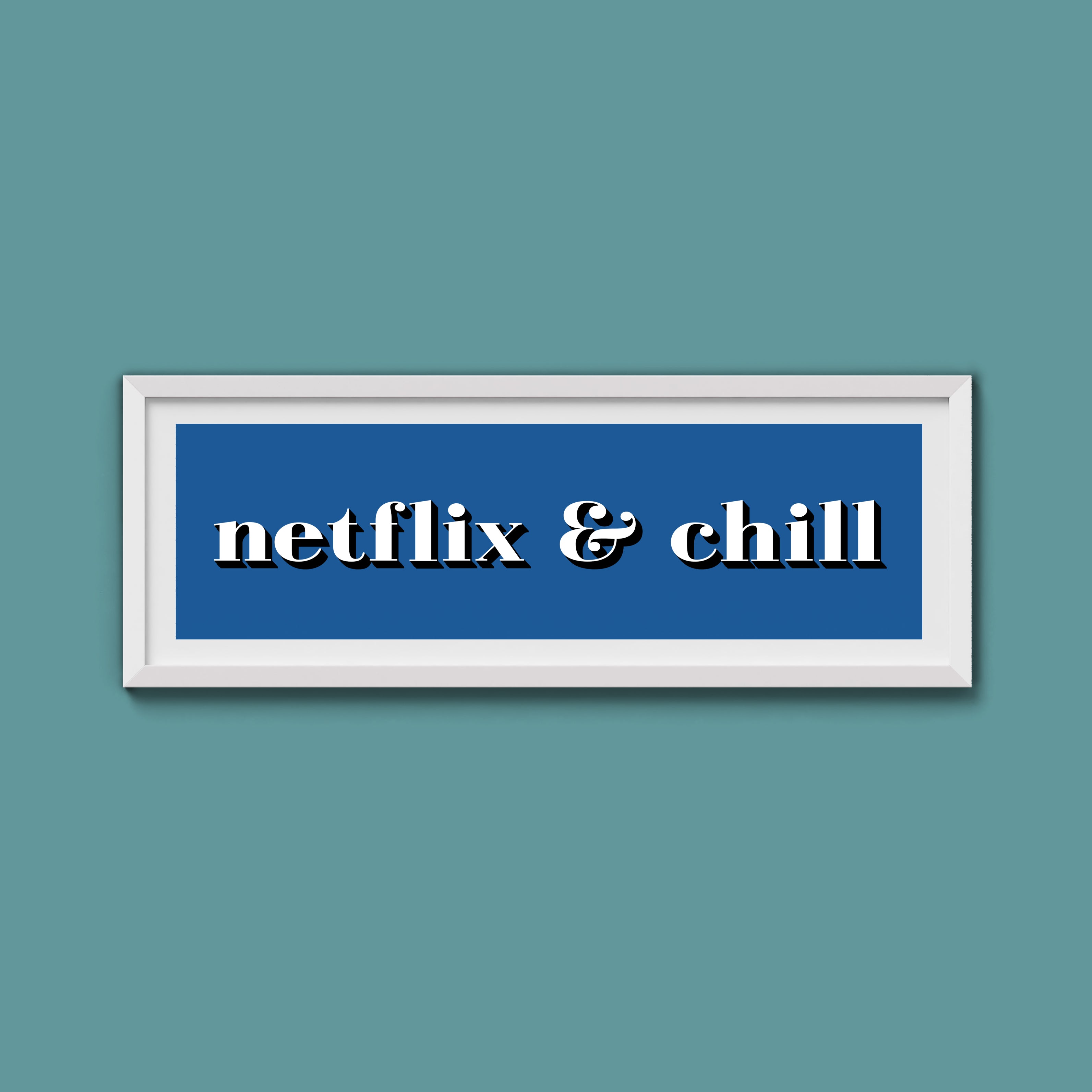 Netflix & Chill Framed Print