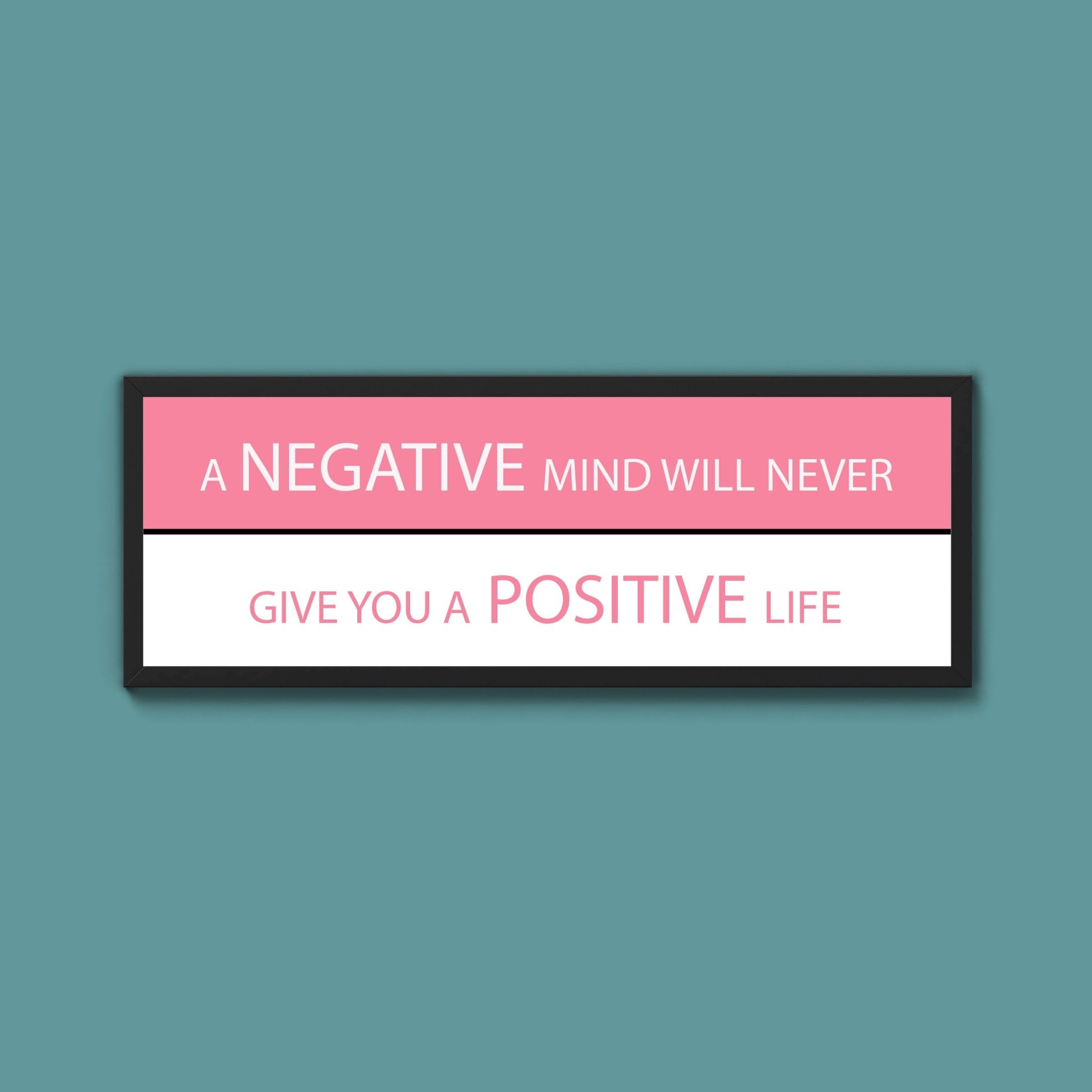 Negative And Positive Framed Print - Above The Door