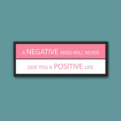 Negative And Positive Framed Print - Above The Door