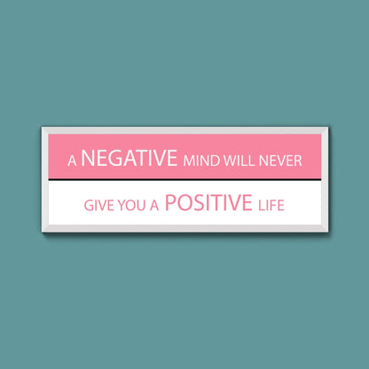 Negative And Positive Framed Print - Above The Door