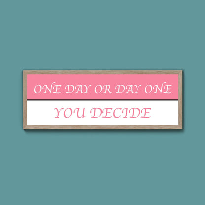 Negative And Positive Framed Print - Above The Door