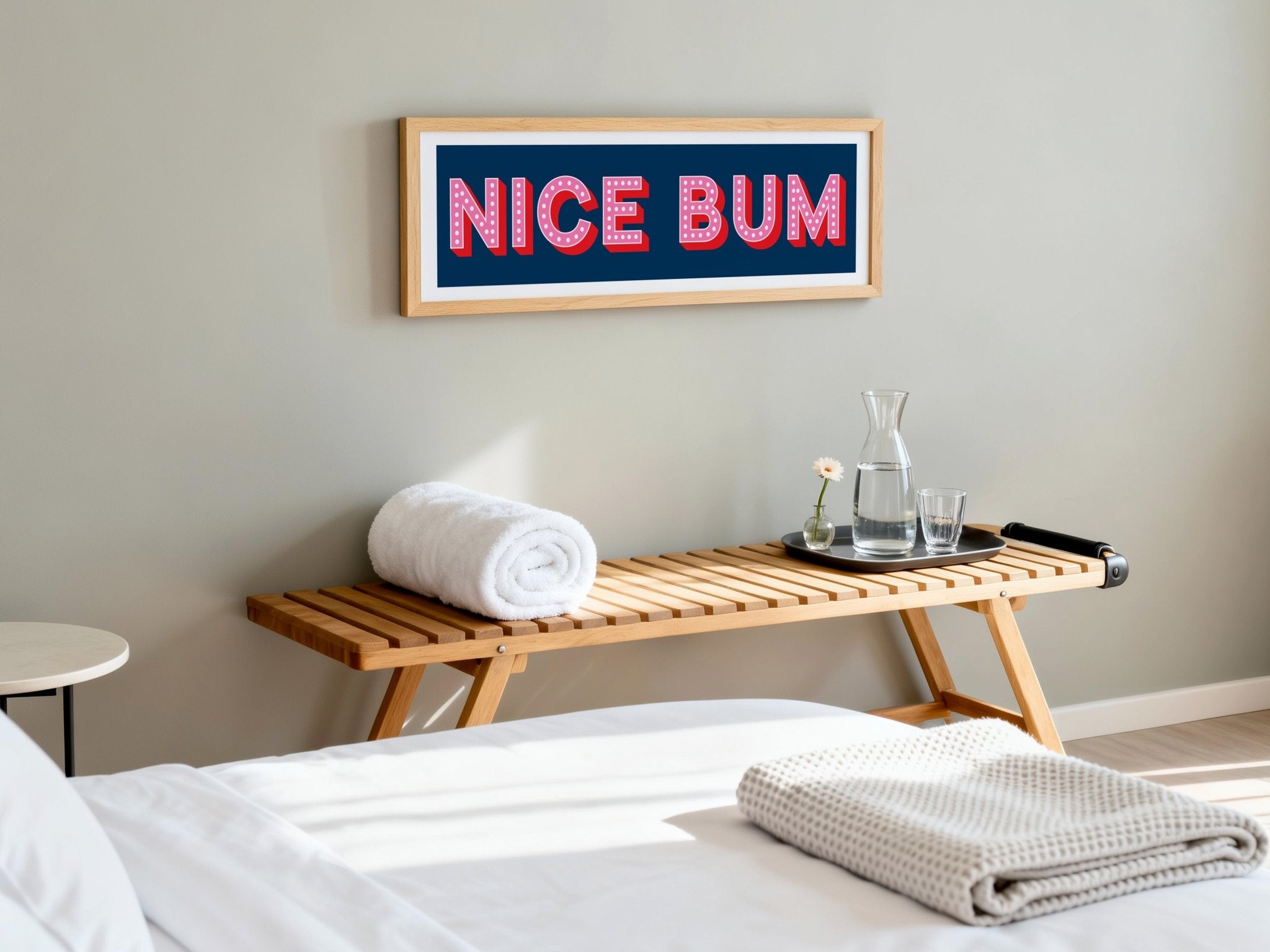 Nice Bum Framed Print (New Style) - Above The Door