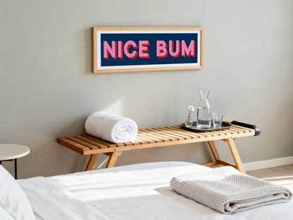 Nice Bum Framed Print (New Style) - Above The Door