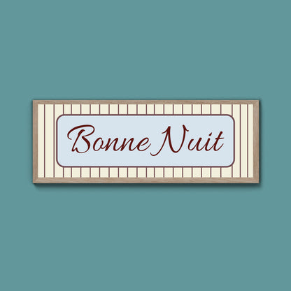 Bonne Nuit Framed Print