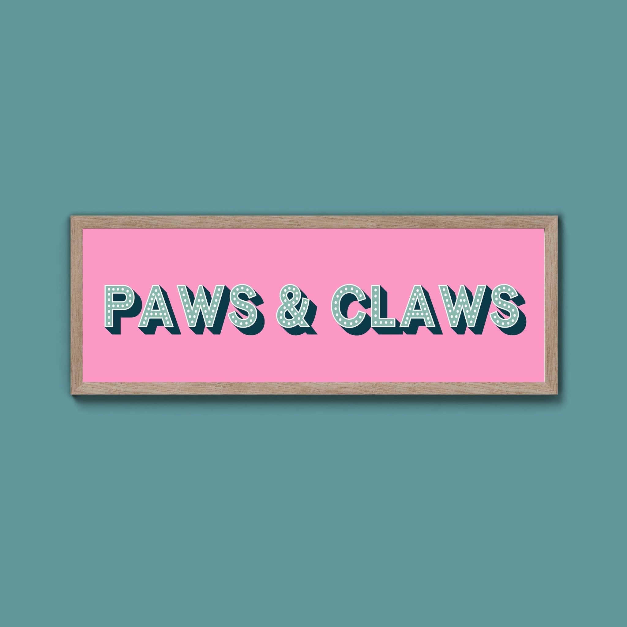 Paws & Claws Framed Print (New Style) - Above The Door