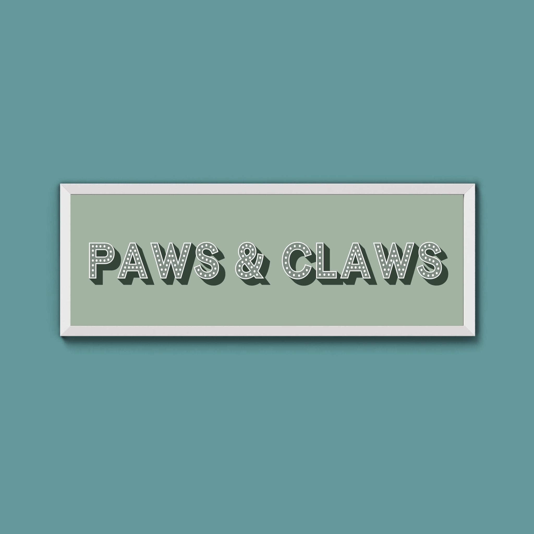 Paws & Claws Framed Print (New Style) - Above The Door