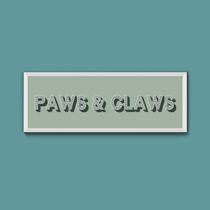 Paws & Claws Framed Print (New Style) - Above The Door