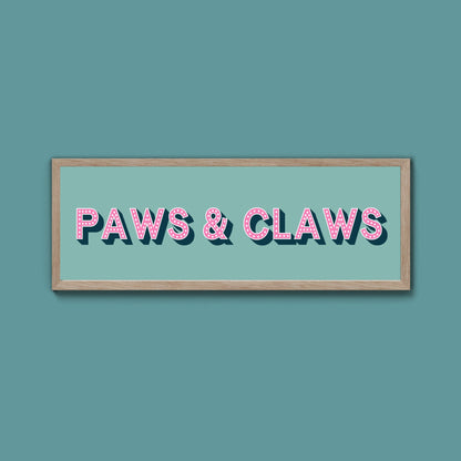 Paws & Claws Framed Print (New Style) - Above The Door