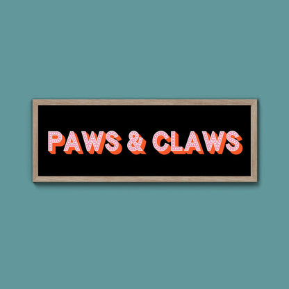 Paws & Claws Framed Print (New Style) - Above The Door