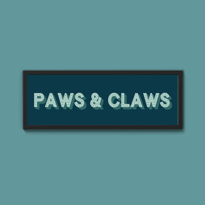 Paws & Claws Framed Print (New Style) - Above The Door