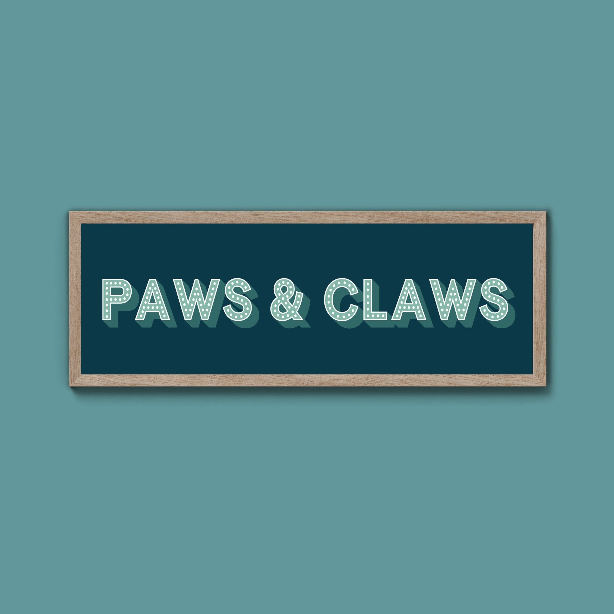 Paws & Claws Framed Print (New Style) - Above The Door