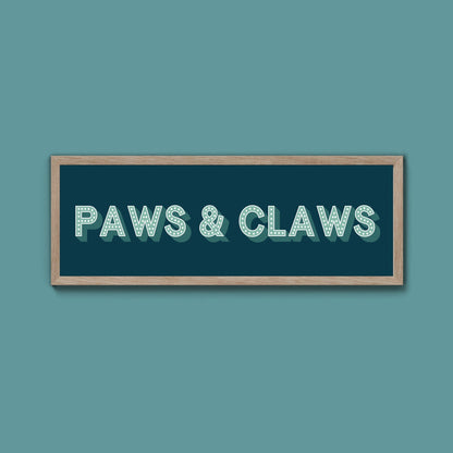 Paws & Claws Framed Print (New Style) - Above The Door