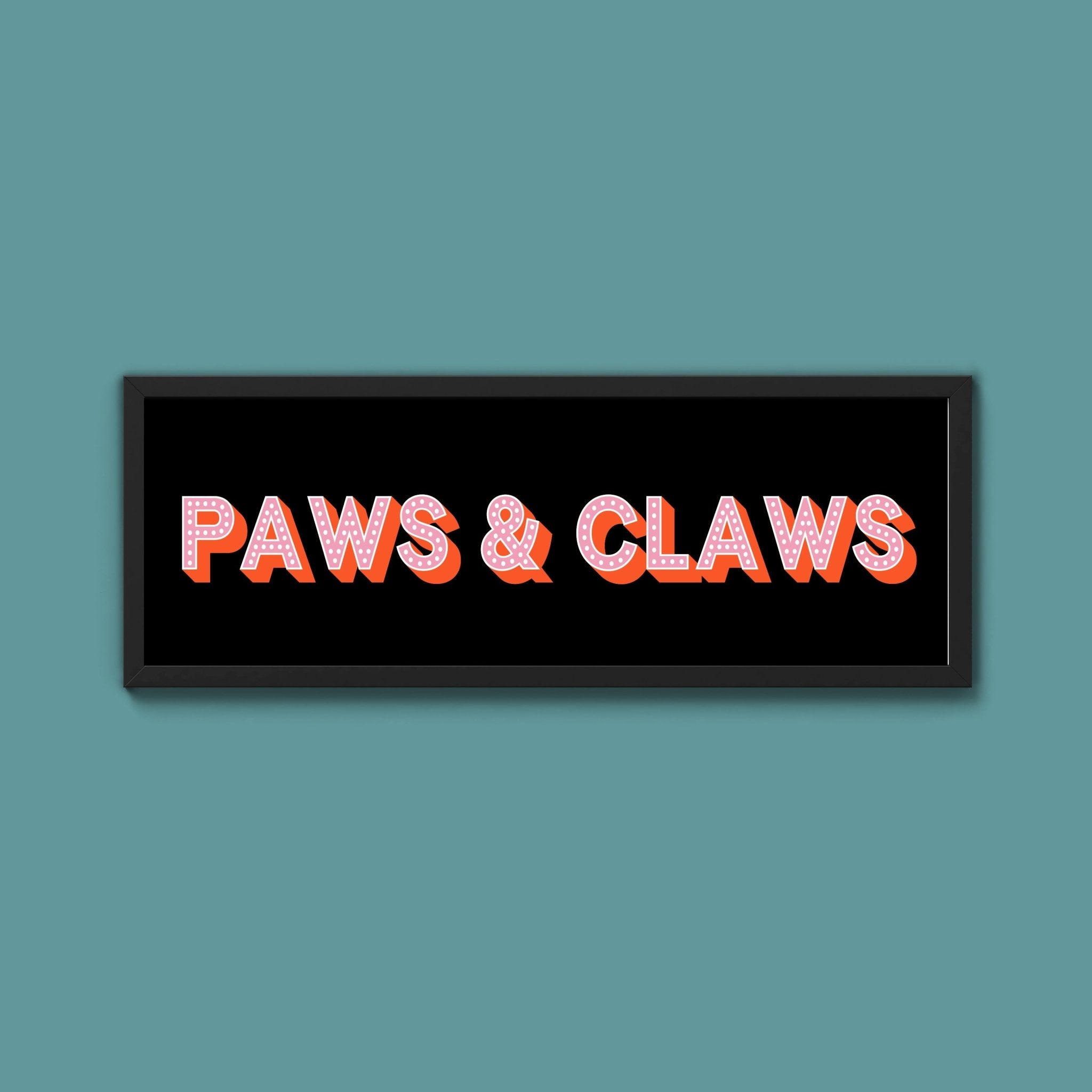 Paws & Claws Framed Print (New Style) - Above The Door