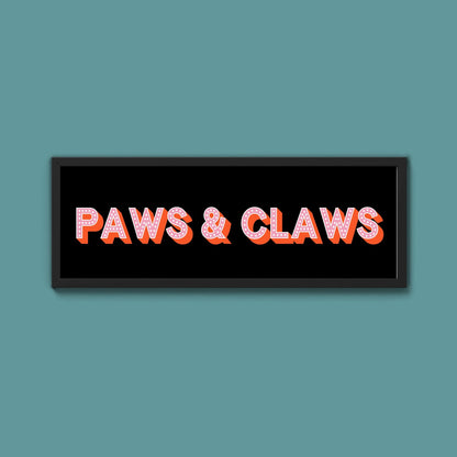 Paws & Claws Framed Print (New Style) - Above The Door