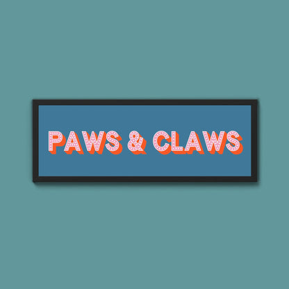 Paws & Claws Framed Print (New Style) - Above The Door