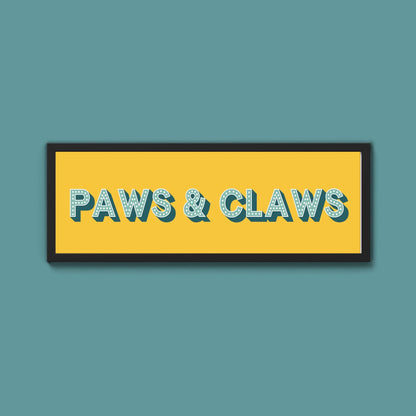 Paws & Claws Framed Print (New Style) - Above The Door