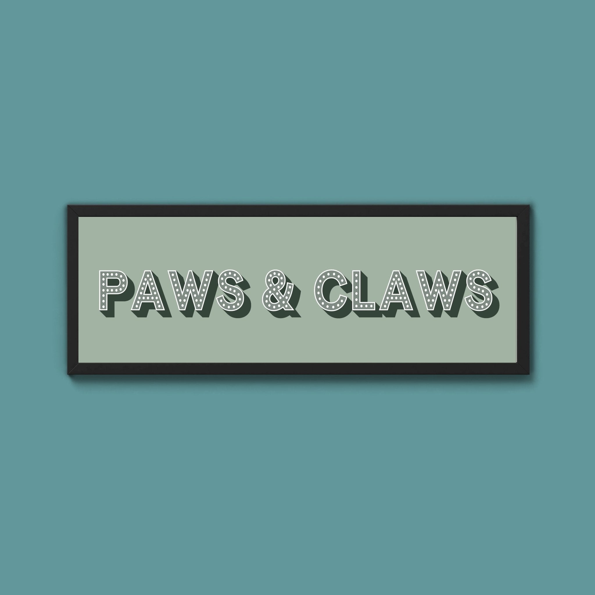 Paws & Claws Framed Print (New Style) - Above The Door