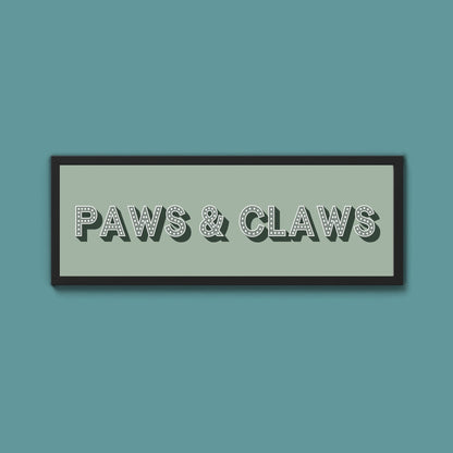 Paws & Claws Framed Print (New Style) - Above The Door