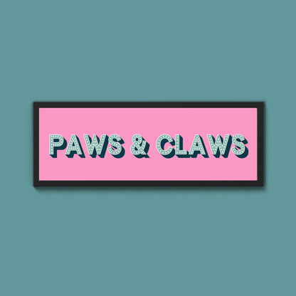 Paws & Claws Framed Print (New Style) - Above The Door