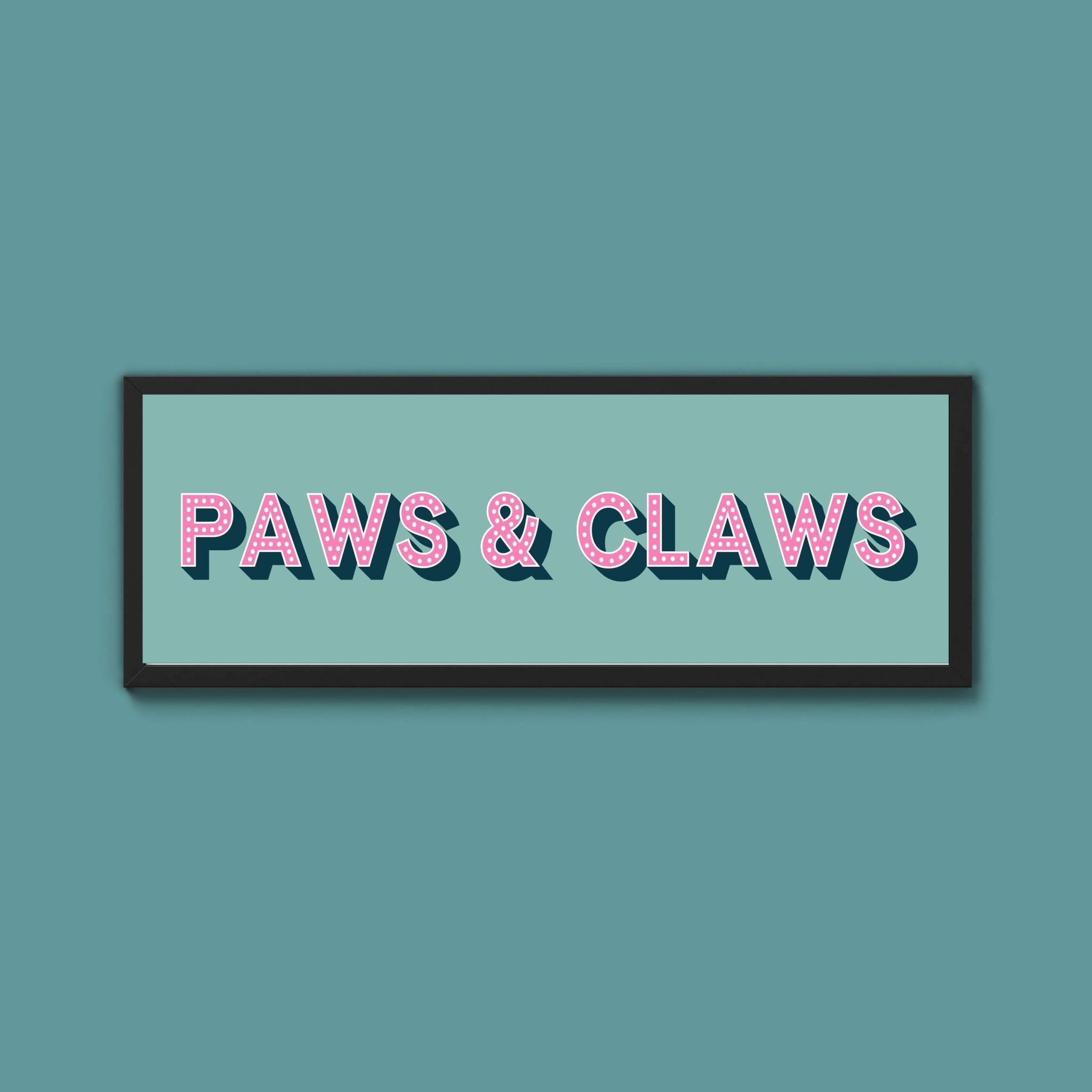 Paws & Claws Framed Print (New Style) - Above The Door