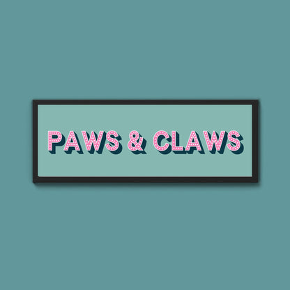 Paws & Claws Framed Print (New Style) - Above The Door