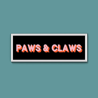 Paws & Claws Framed Print (New Style) - Above The Door