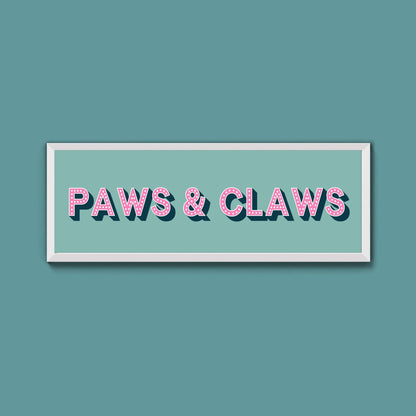 Paws & Claws Framed Print (New Style) - Above The Door