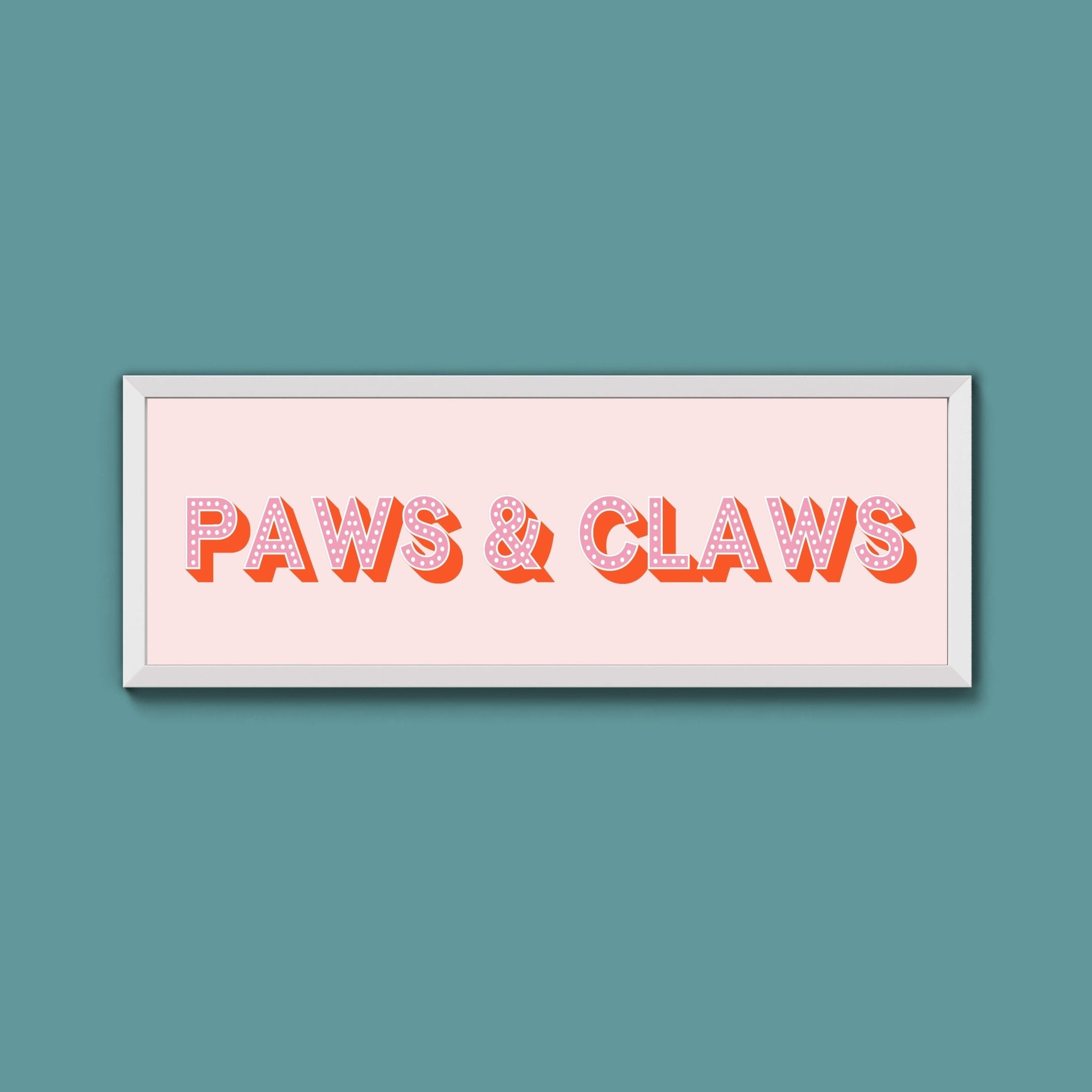 Paws & Claws Framed Print (New Style) - Above The Door