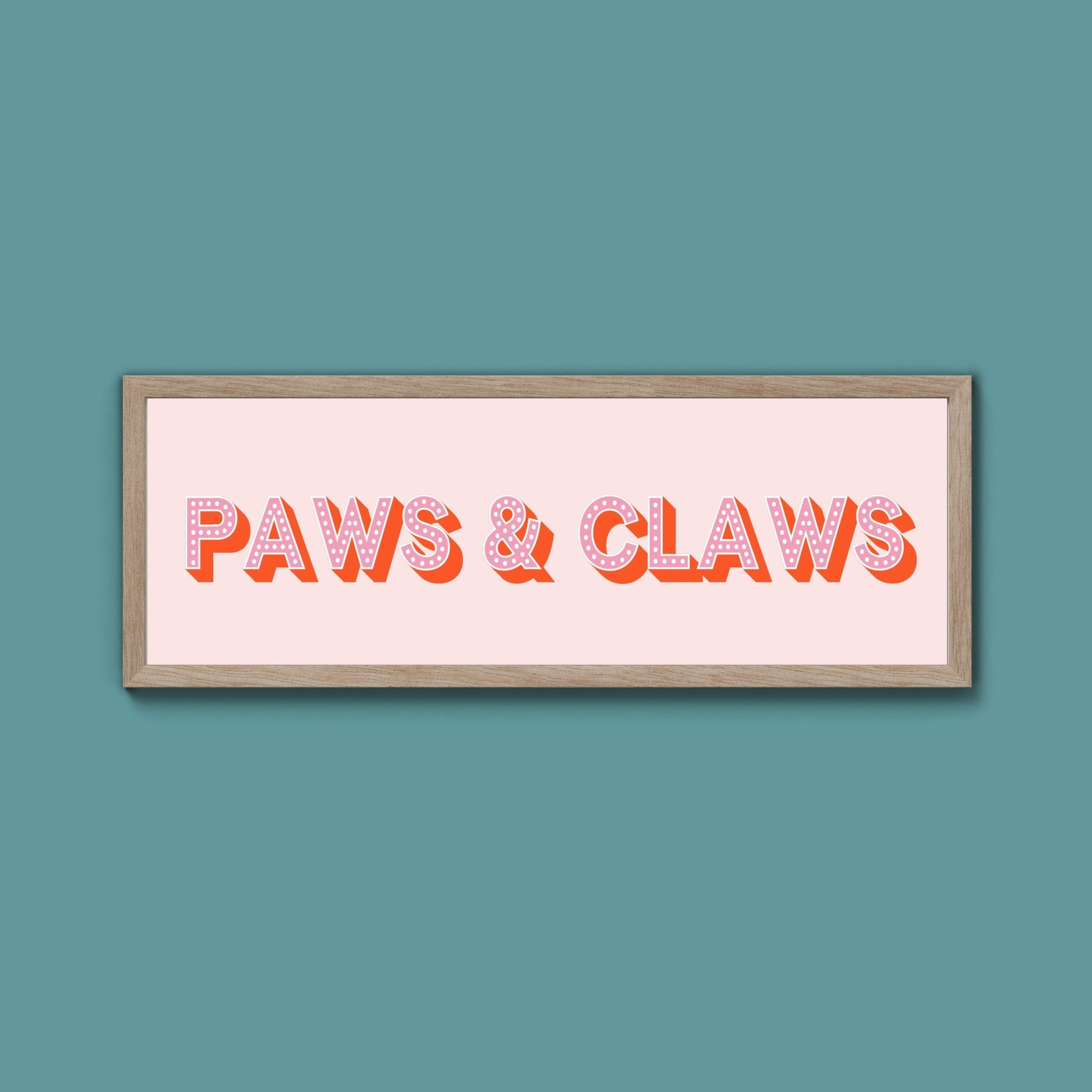 Paws & Claws Framed Print (New Style) - Above The Door