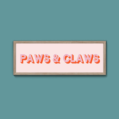 Paws & Claws Framed Print (New Style) - Above The Door
