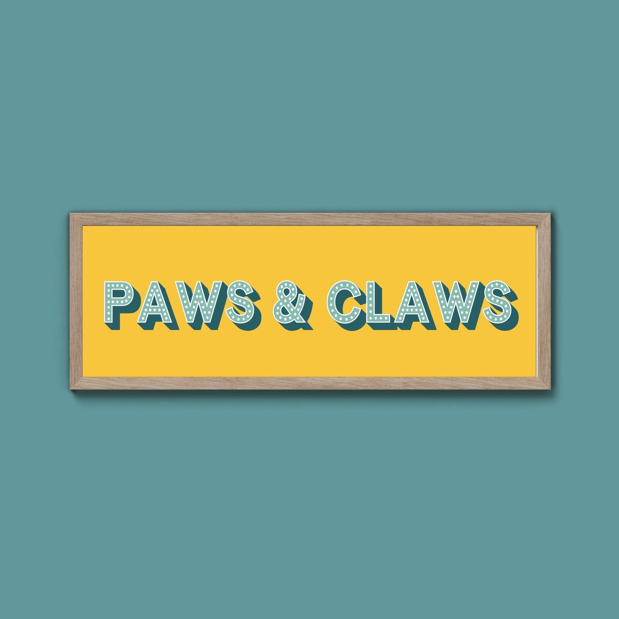 Paws & Claws Framed Print (New Style) - Above The Door